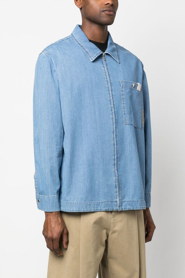 Lanvin Shirts Clear Blue