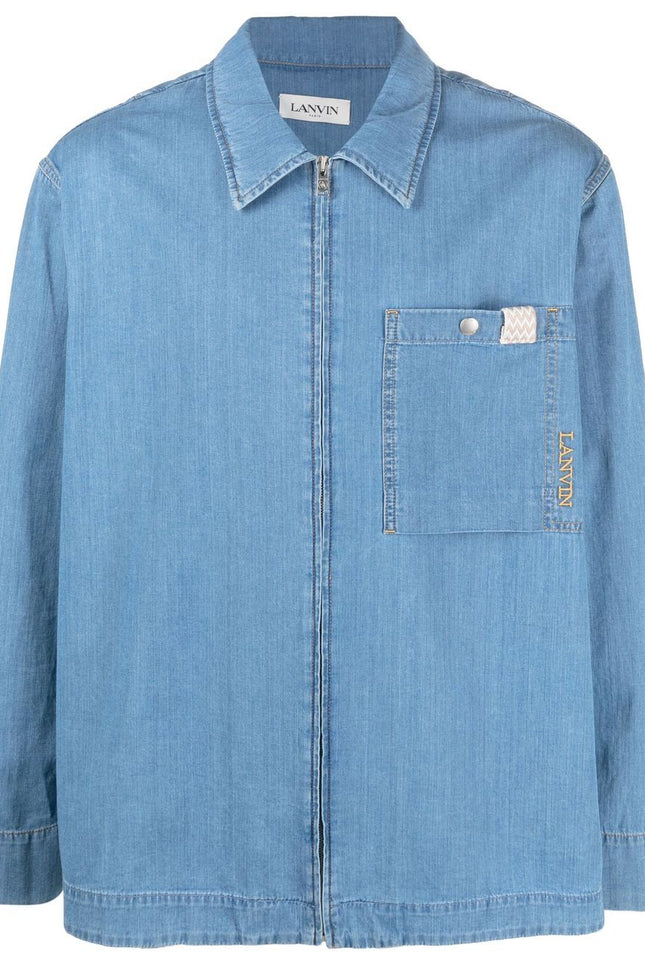 Lanvin Shirts Clear Blue