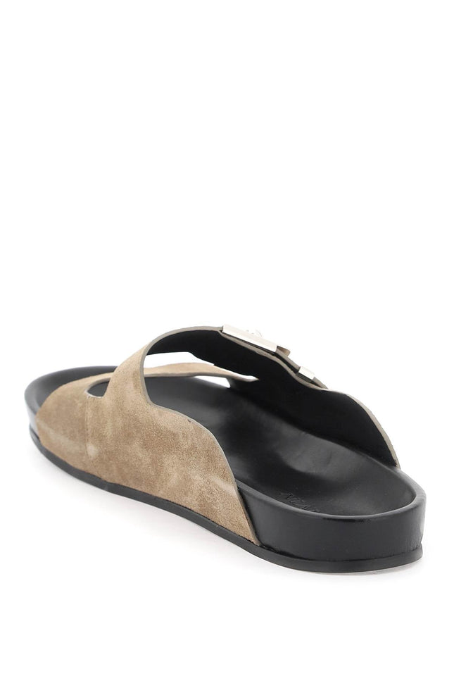 Lanvin suede leather slides for women-men > shoes > sandals and slippers-Lanvin-Urbanheer