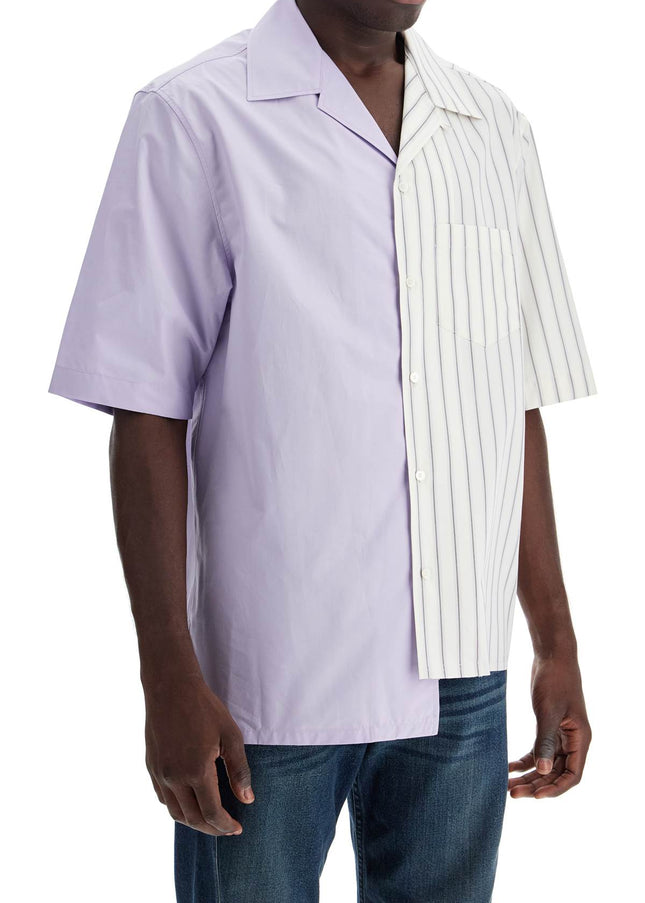 Lanvin asymmetric bowling shirt with