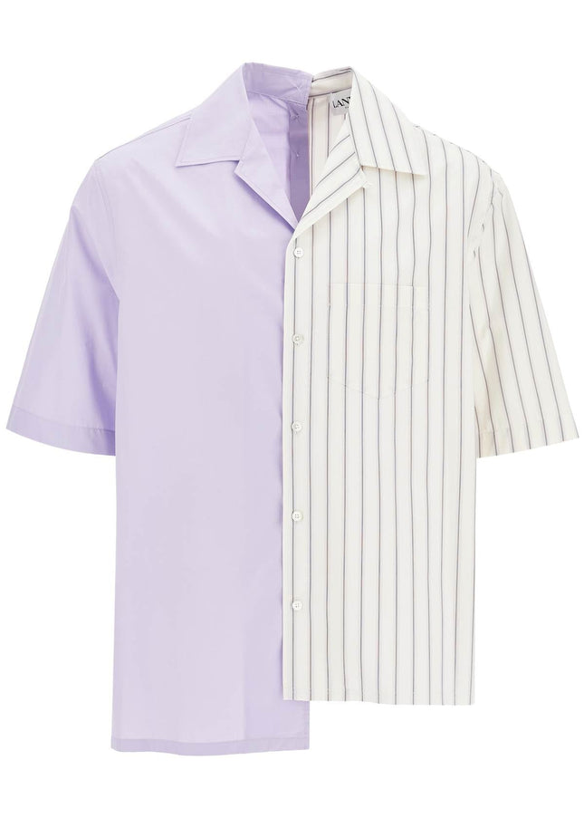 Lanvin asymmetric bowling shirt with