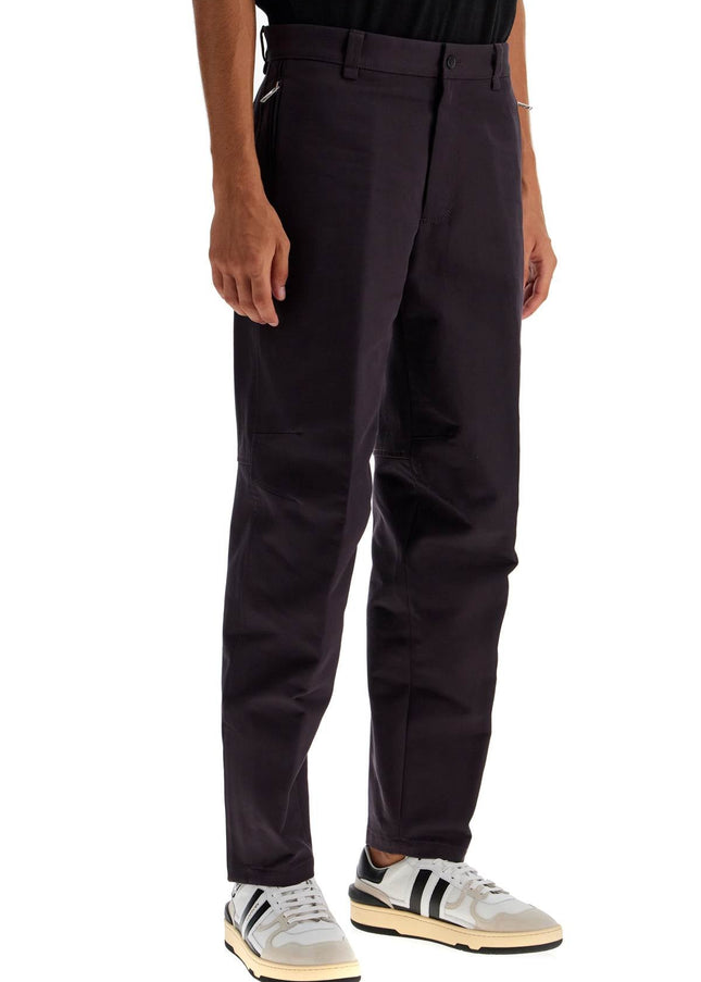 Lanvin biker gabardine trousers