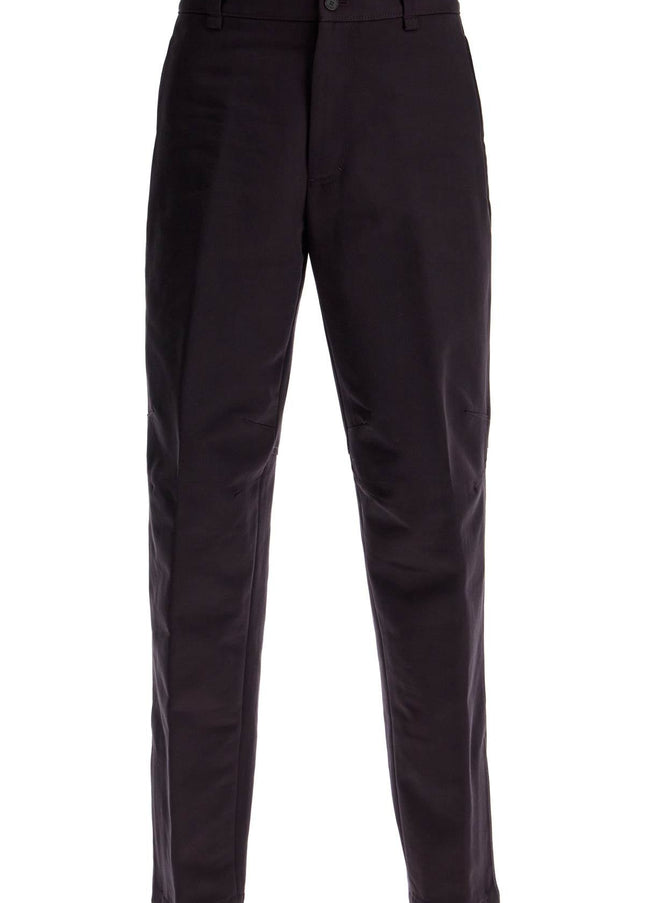 Lanvin biker gabardine trousers