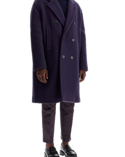 Lanvin double-breasted heavy wool coat