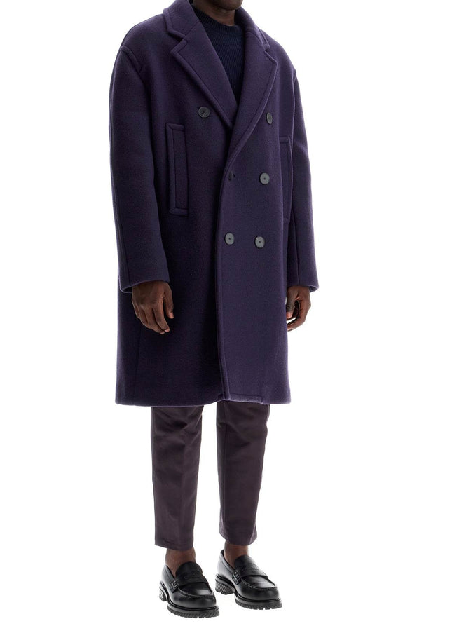 Lanvin double-breasted heavy wool coat