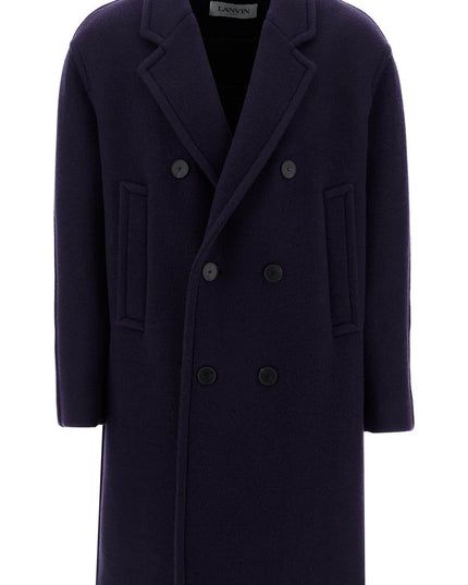 Lanvin double-breasted heavy wool coat