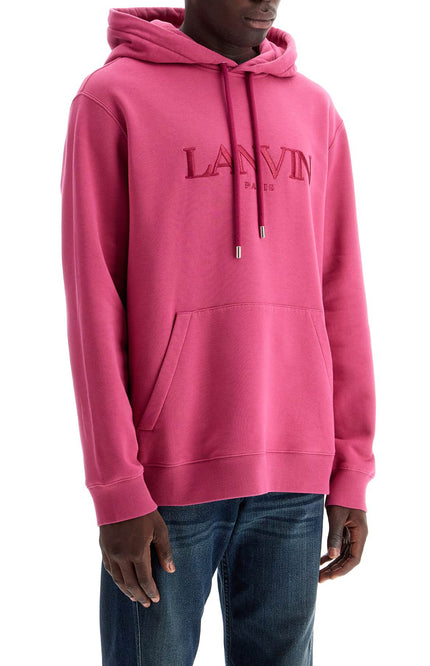 Lanvin hooded sweatshirt with embroidered logo