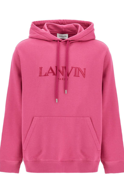 Lanvin hooded sweatshirt with embroidered logo