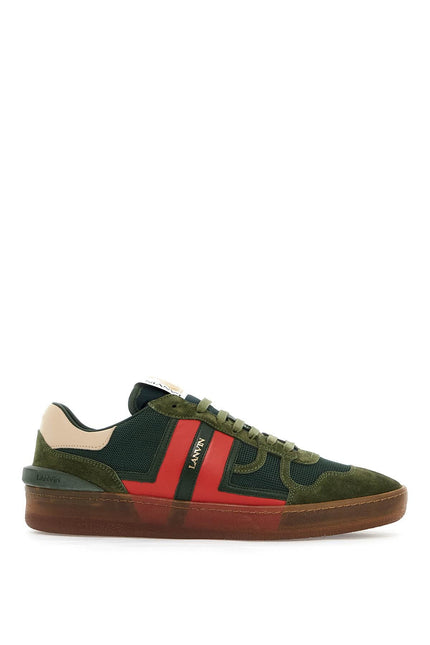 Lanvin "mesh and leather clay sneakers with - Green