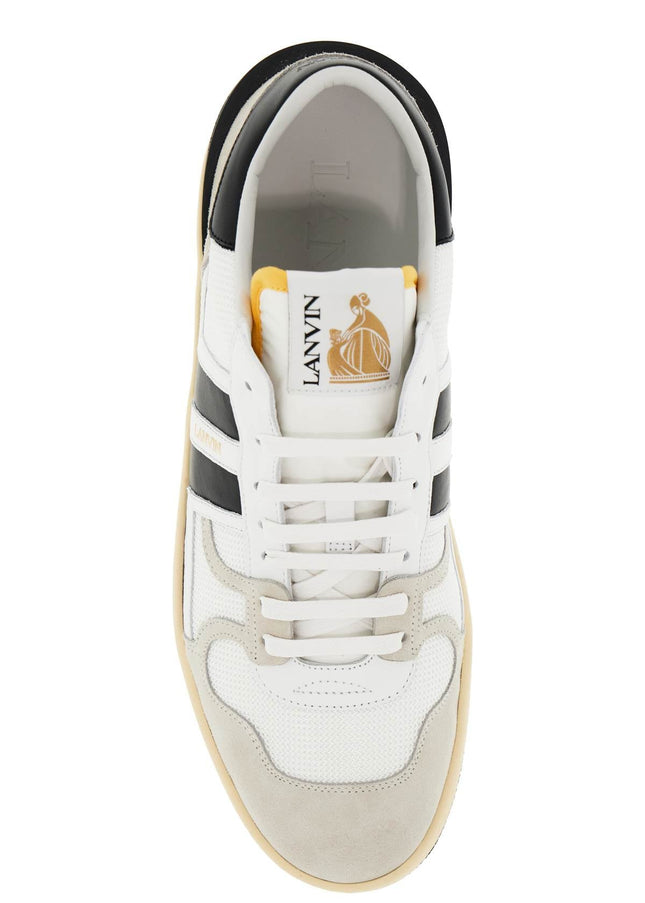 Lanvin 'mesh and leather clay sneakers with