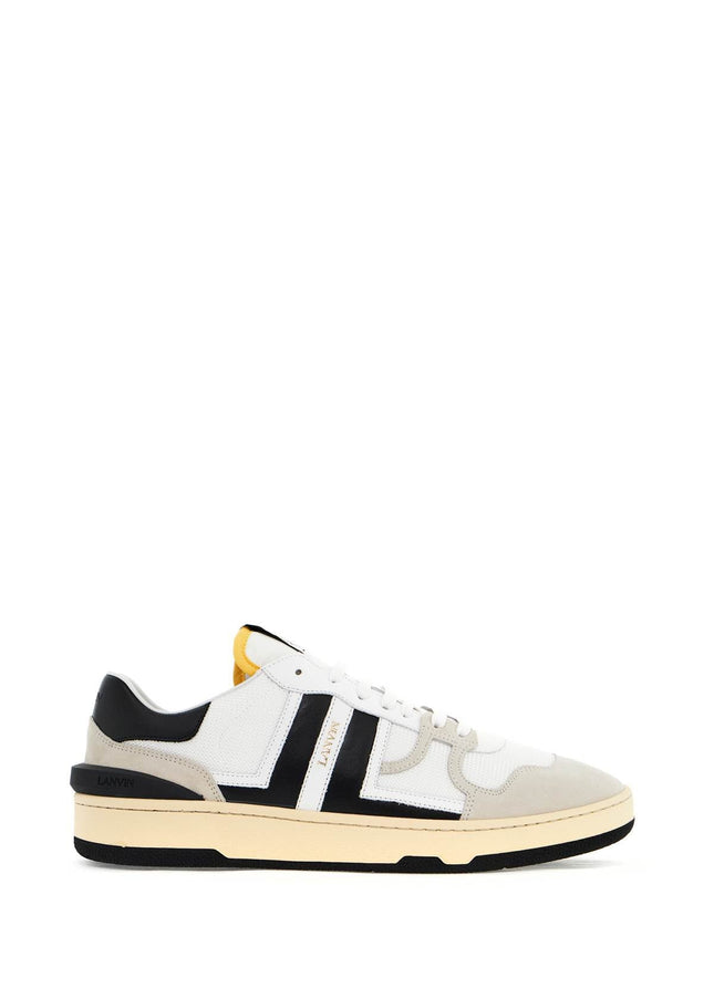 Lanvin 'mesh and leather clay sneakers with