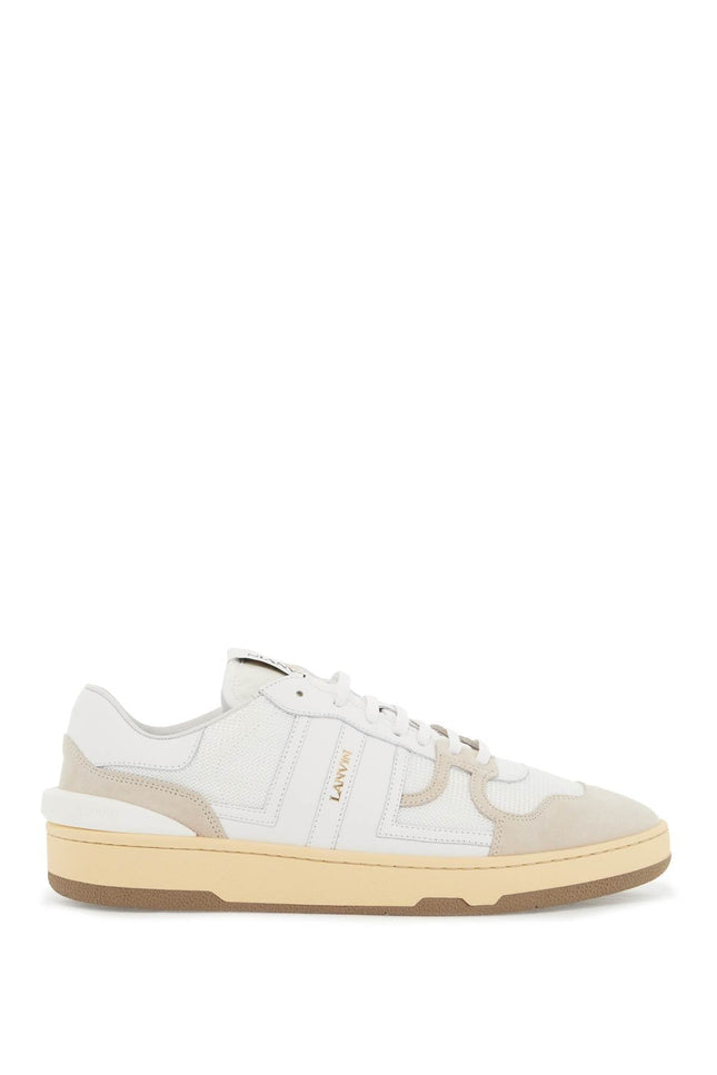 Lanvin "mesh and leather clay sneakers with - White