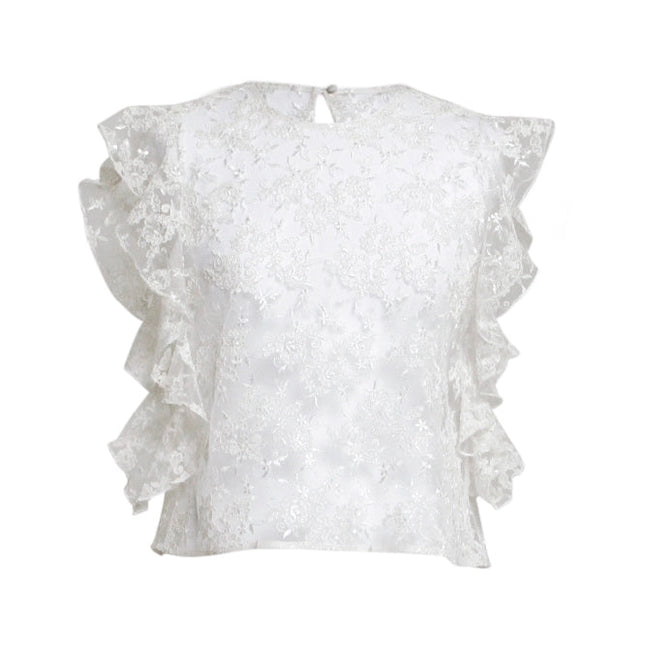 Lauren Lace Top-TOP-Elodie-XS-White-Urbanheer