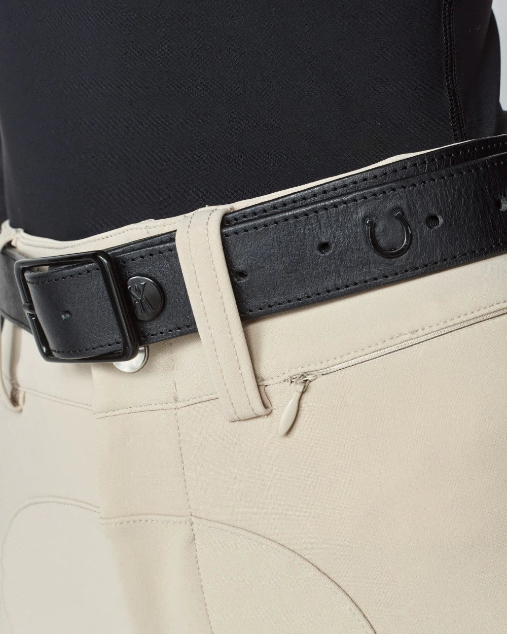 Leather Buckle Belt Black-BELT-Yagya-Urbanheer