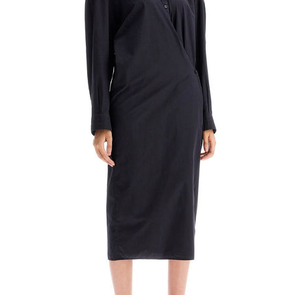 Lemaire asymmetric shirt dress - Blue