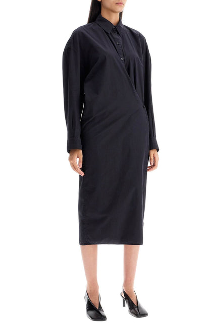 Lemaire asymmetric shirt dress - Blue