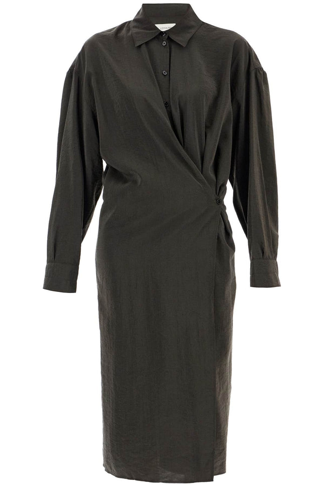 Lemaire asymmetric shirt dress - Brown