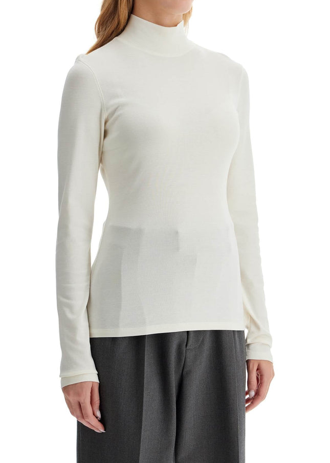 Lemaire lightweight jersey top with turtle neck