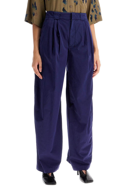 Lemaire lightweight wide-leg pants - Blue