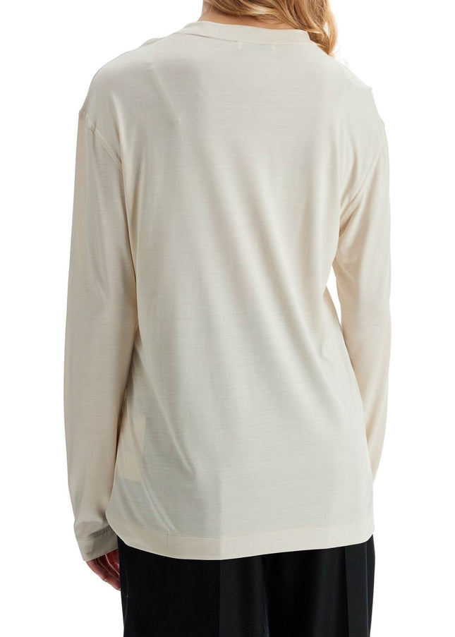 Lemaire long-sleeved silk t-shirt for