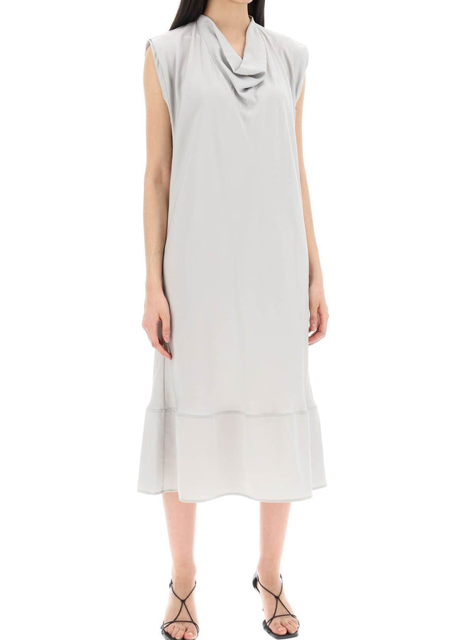 Lemaire midi dress with diagonal cut in