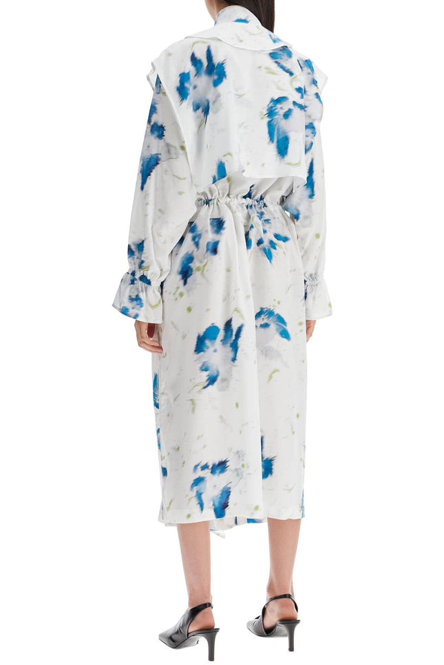 Lemaire printed dust coat with cape