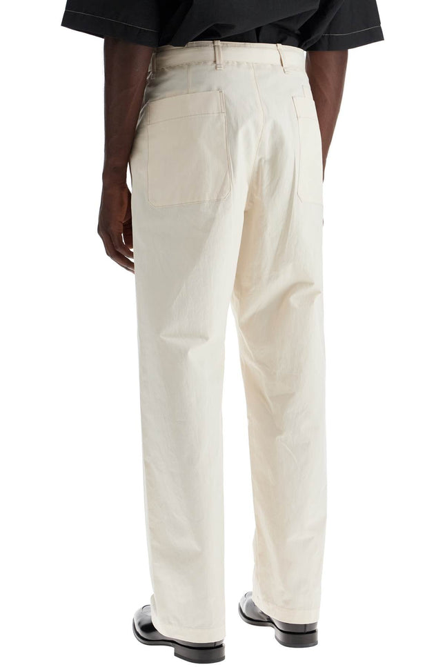 Lemaire straight-cut pants with belt