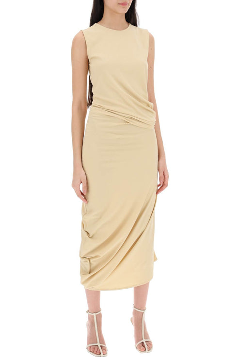 Lemaire twisted midi dress - Beige