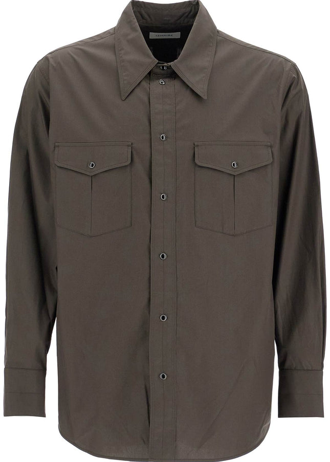 Lemaire western shirt with snap buttons