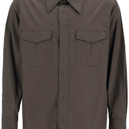 Lemaire western shirt with snap buttons