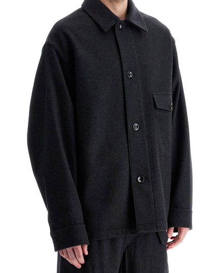 Lemaire wool felt overshirt in