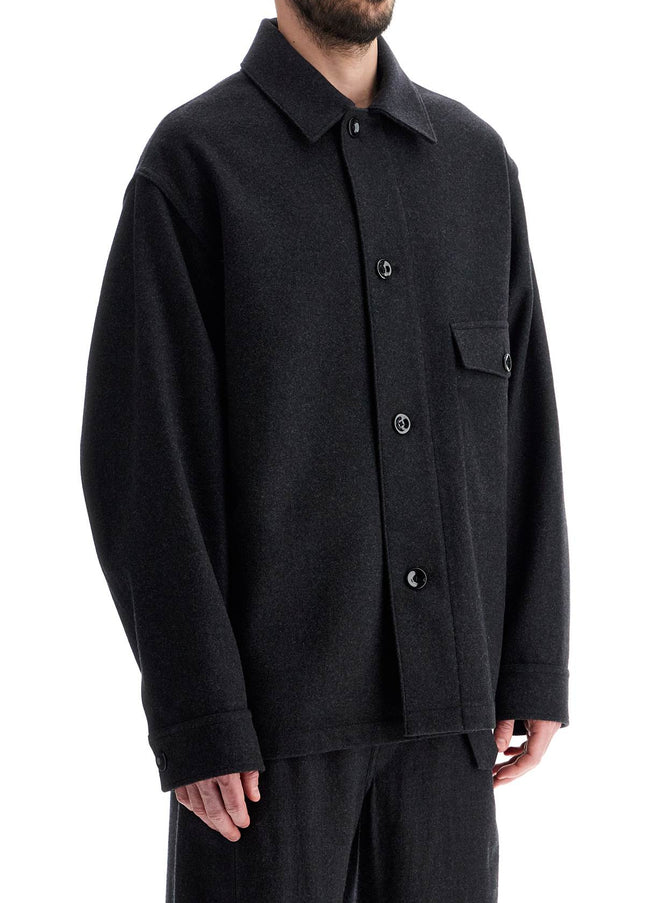 Lemaire wool felt overshirt in