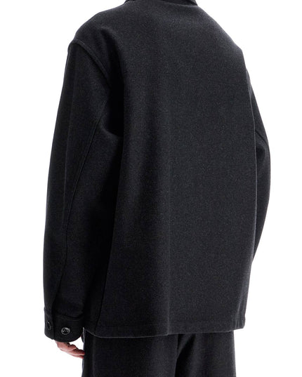 Lemaire wool felt overshirt in