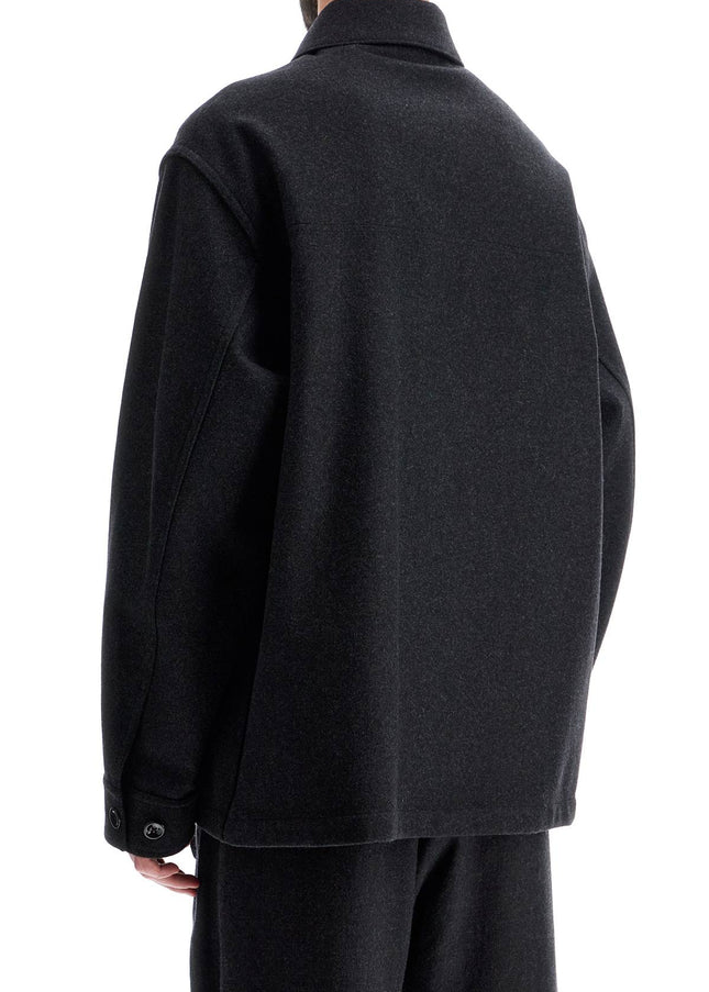 Lemaire wool felt overshirt in