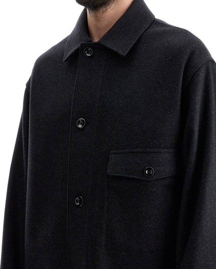 Lemaire wool felt overshirt in