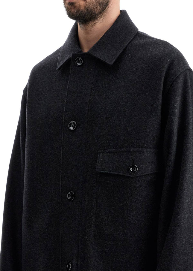 Lemaire wool felt overshirt in