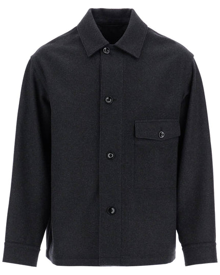 Lemaire wool felt overshirt in