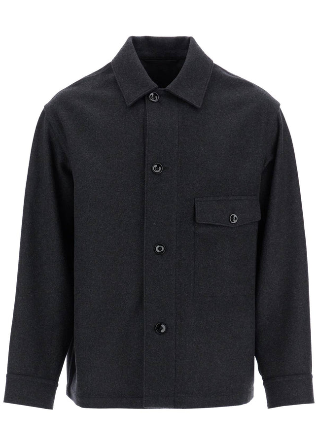 Lemaire wool felt overshirt in