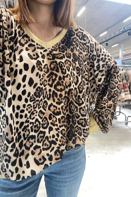 Leopard/Tiger Print Sweater