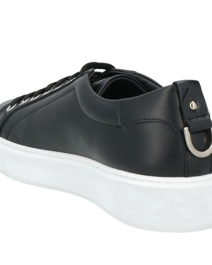 Les Hommes Black Leather Di Calfskin Sneaker