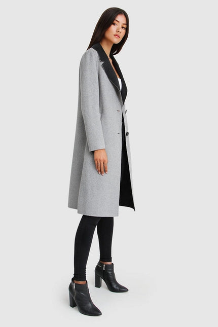 Lexington Two-Tone Wool Blend Coat