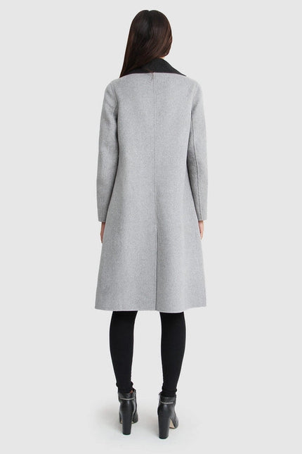 Lexington Two-Tone Wool Blend Coat