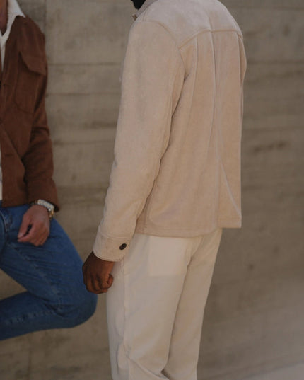 Light Beige Suede Outershirt