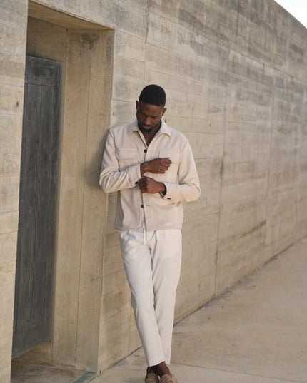 Light Beige Suede Outershirt