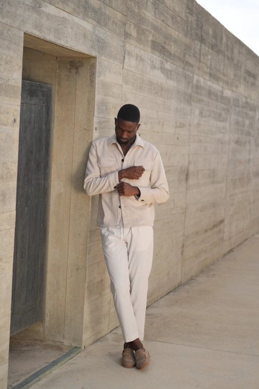 Light Beige Suede Outershirt