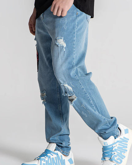 Light Blue Alien Carrot Jeans