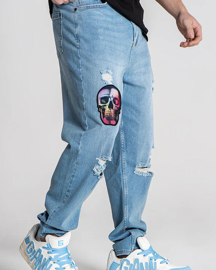 Light Blue Alien Carrot Jeans