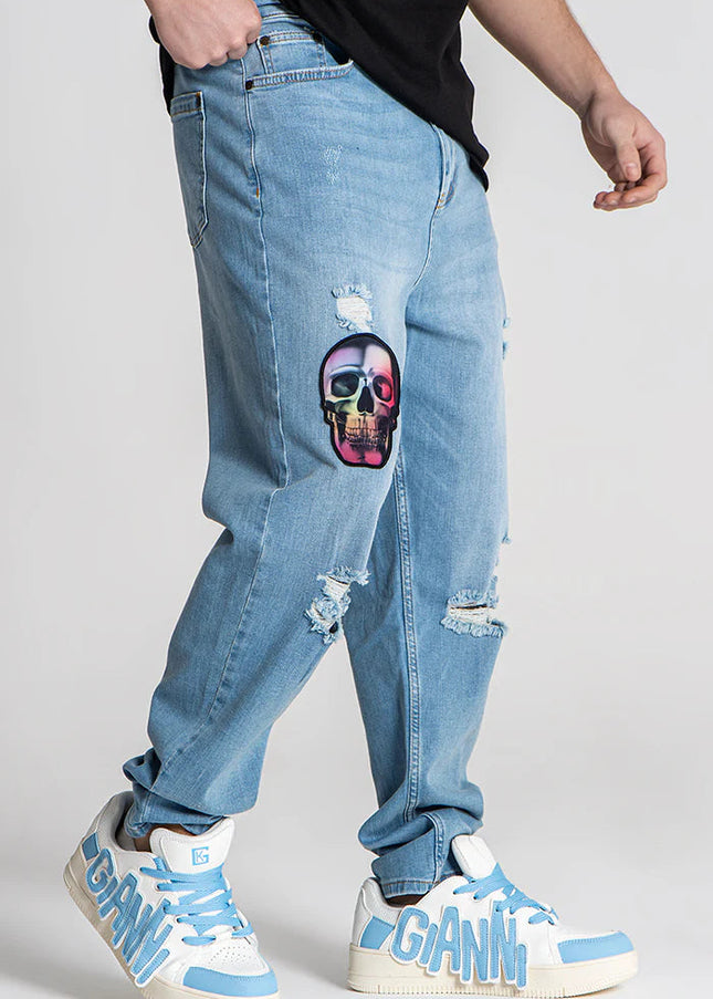 Light Blue Alien Carrot Jeans