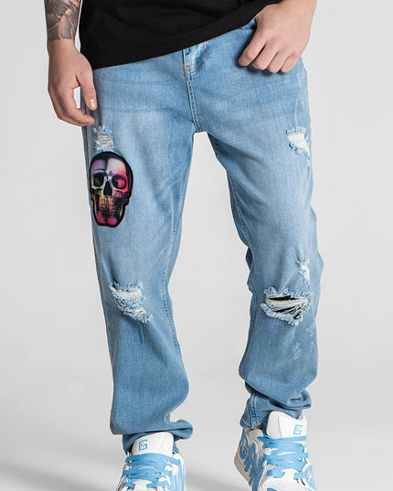 Light Blue Alien Carrot Jeans