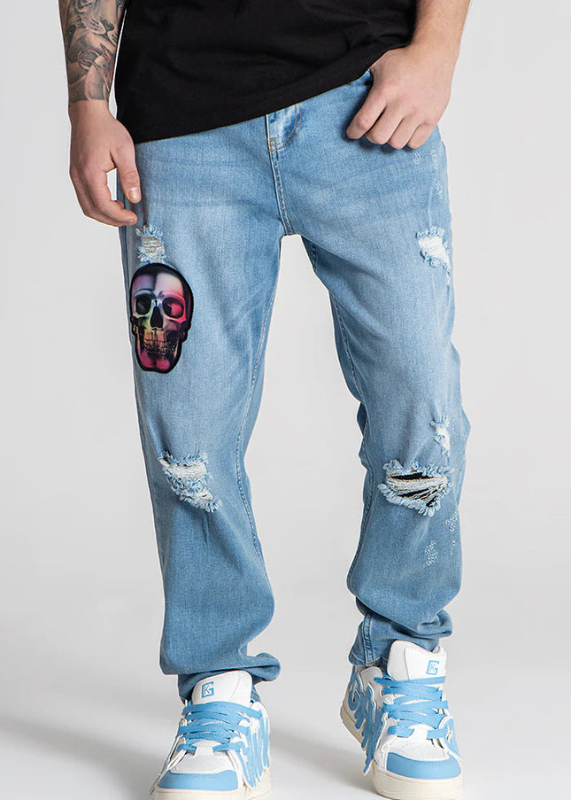 Light Blue Alien Carrot Jeans